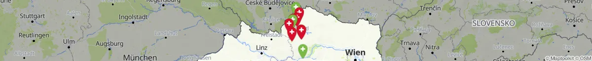Kartenansicht für Apotheken-Notdienste in der Nähe von Bad Großpertholz (Gmünd, Niederösterreich)